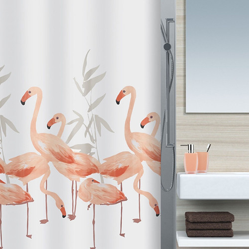 Шторка для ванної текстильна Spirella FLAMINGO (10.16355)