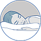 Ортопедична подушка для дорослих з ефектом пам'яті з валиками м'яка 58х40 см XL Хмаринка Olvi J2526, фото 3