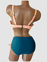 ОПТ Жіночий купальник з щільною чашкою Sisianna 3181356 48-56 персиковий на 52 54 56 58 60 розмір, фото 4