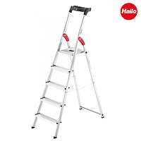 Стремянка алюминиевая Hailo L60 Standard Line, 5 ступеней (8160507)