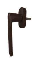 Ручка оконная Astex для металлопластикового окна WH 007 коричневый (РАЛ 8019)