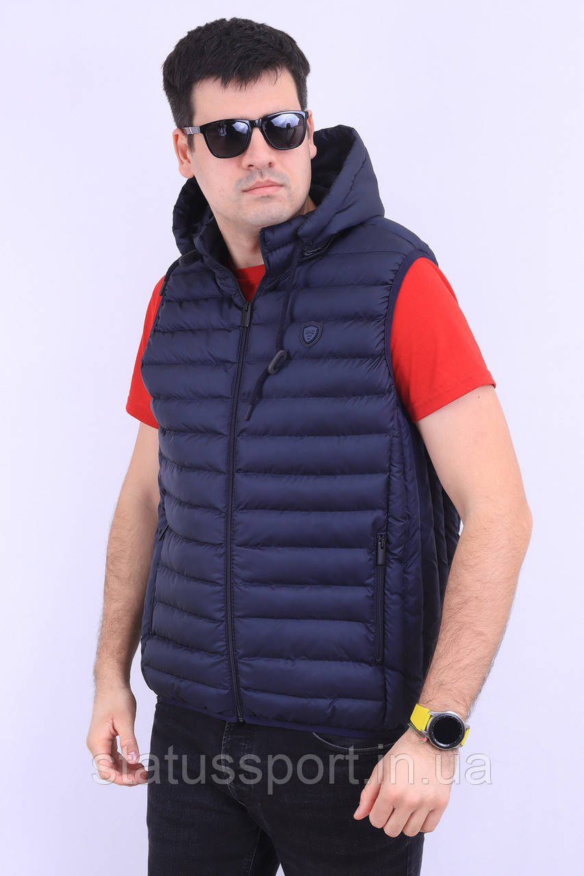 Мужской стеганный жилет большого размера DANGER 872 Синий (ID ...