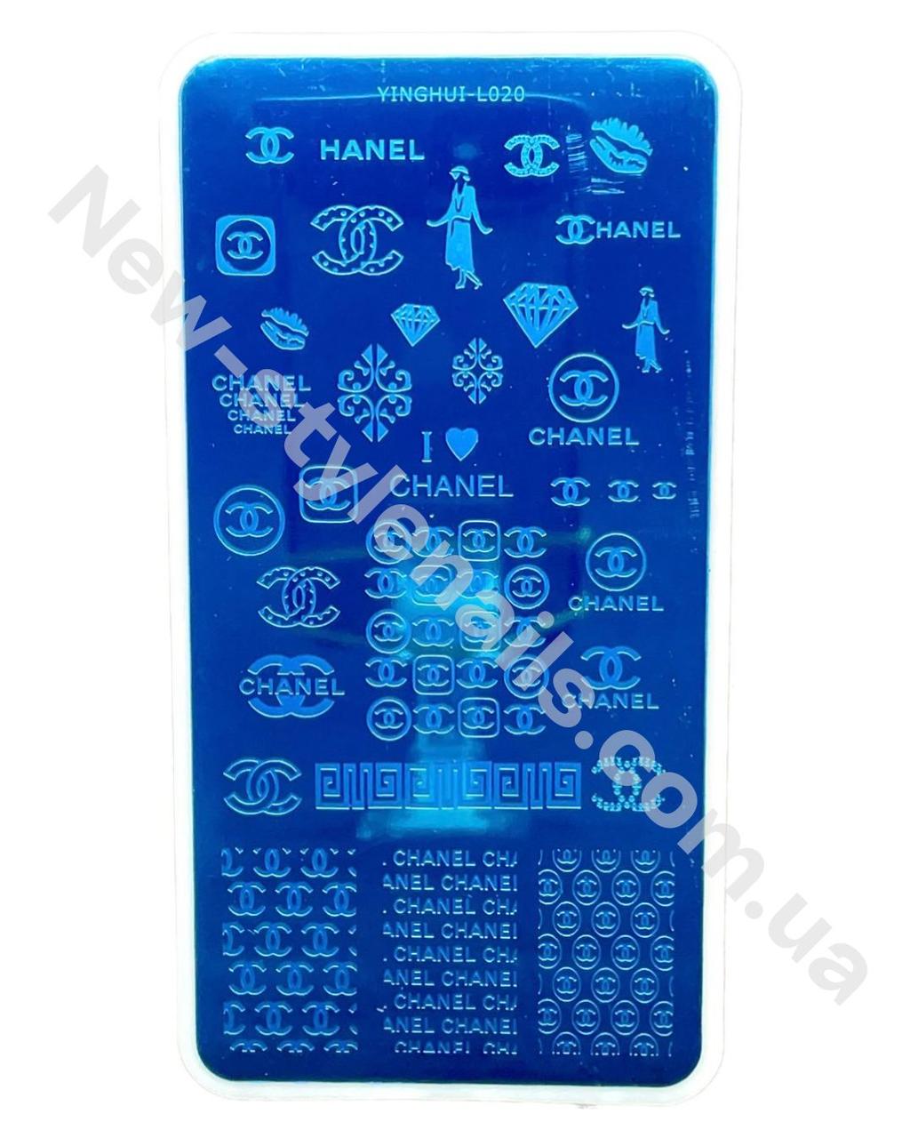 Пластина для стемпінгу BELEON, Бренди 11.5*5.5 см