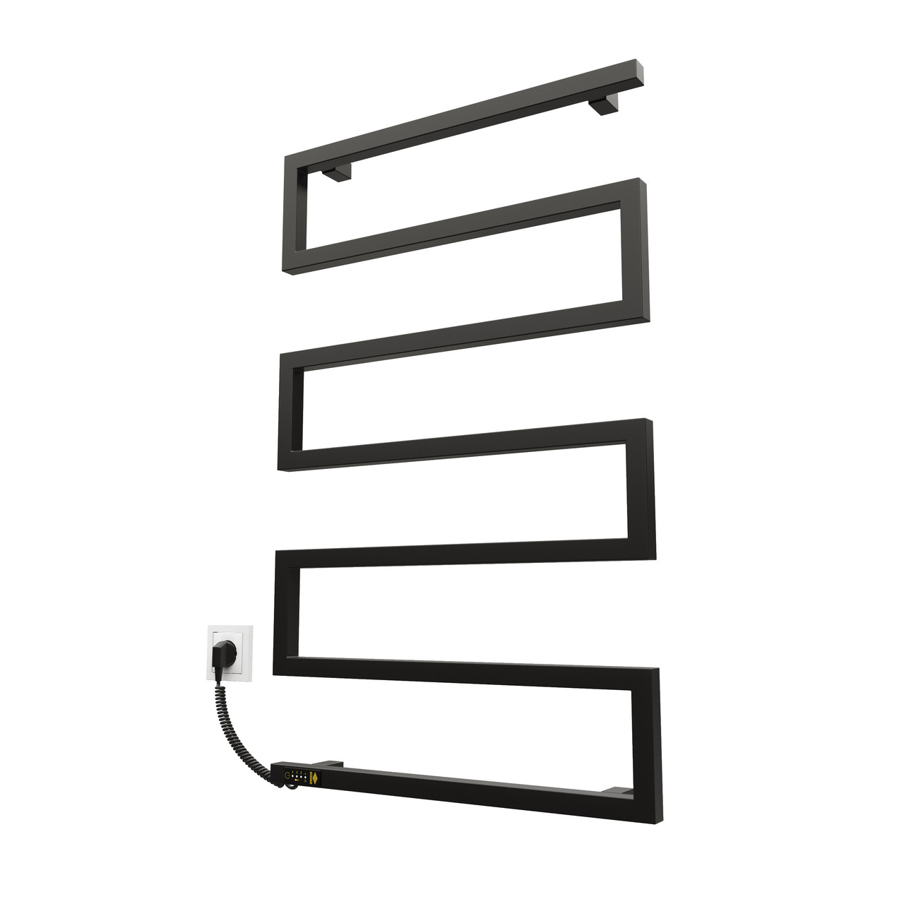 Рушникосушарка KOSSER Зета 900х550 EL тайм. чорний, фото 1