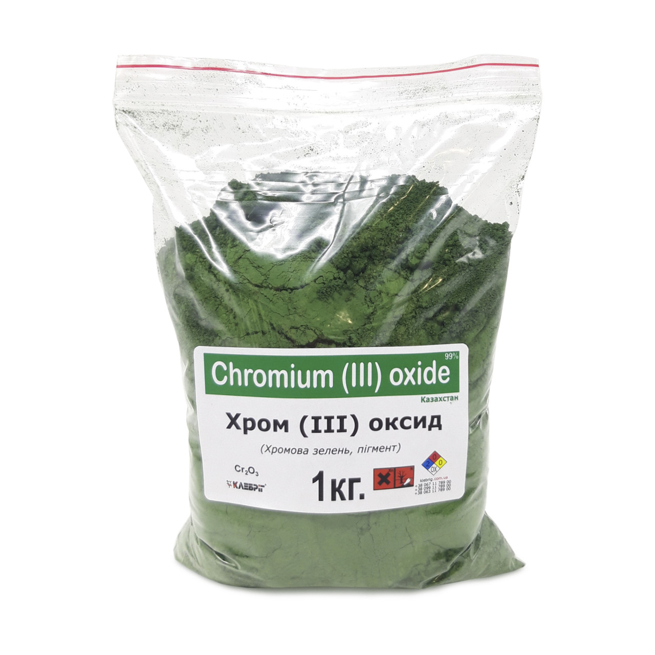Оксид Хрому (ІІІ) Klebrig 1кг Хромова зелень: продаж, ціна у Рівному ...