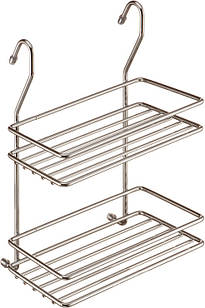 Двох'ярусна полиця на рейлінг Lemax мала, матовий нікель (MX-066 NM)