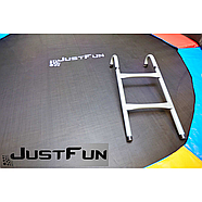 Батут Just Fun 305см Blue внутрішня сітка + сходи, фото 4
