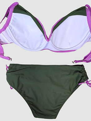 ОПТ Жіночий купальник на великі груди Sisianna 318135 48-56 бузковий на 52 54 56 58 60 розмір, фото 2