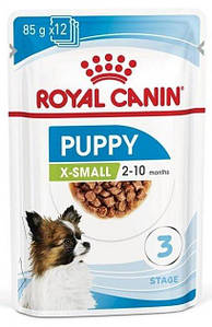 Royal Canin X-Small Puppy вологий корм для цуценят до 10 місяців 0,085КГ * 12 шт.