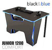 Парта для школяра — комп'ютерний стіл дитячий JUNIOR 1200 comfort black-blue