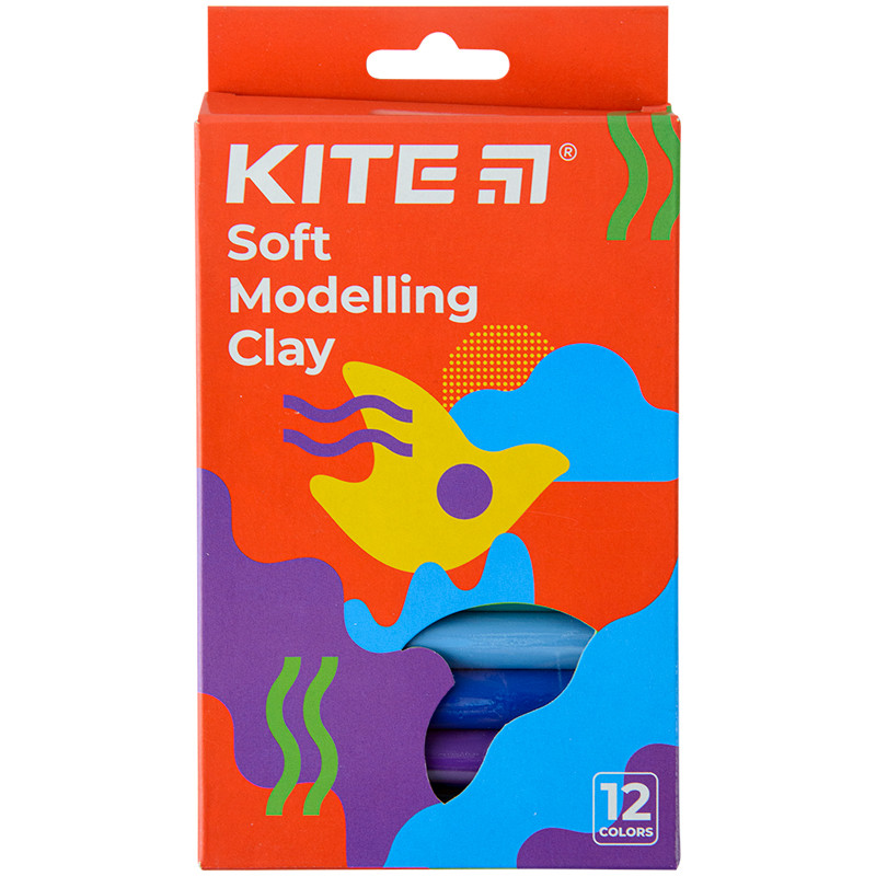Пластилін воскова Kite Fantasy K22-086-2, 12 кольорів, 200 г