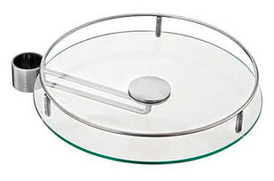 Скляна полиця Lemax з тримачем 350 мм, хром (STBS350)