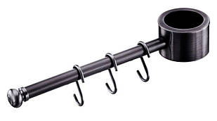 Вішак Lemax одинарний з гачками, чорний нікель (STV205 NF)