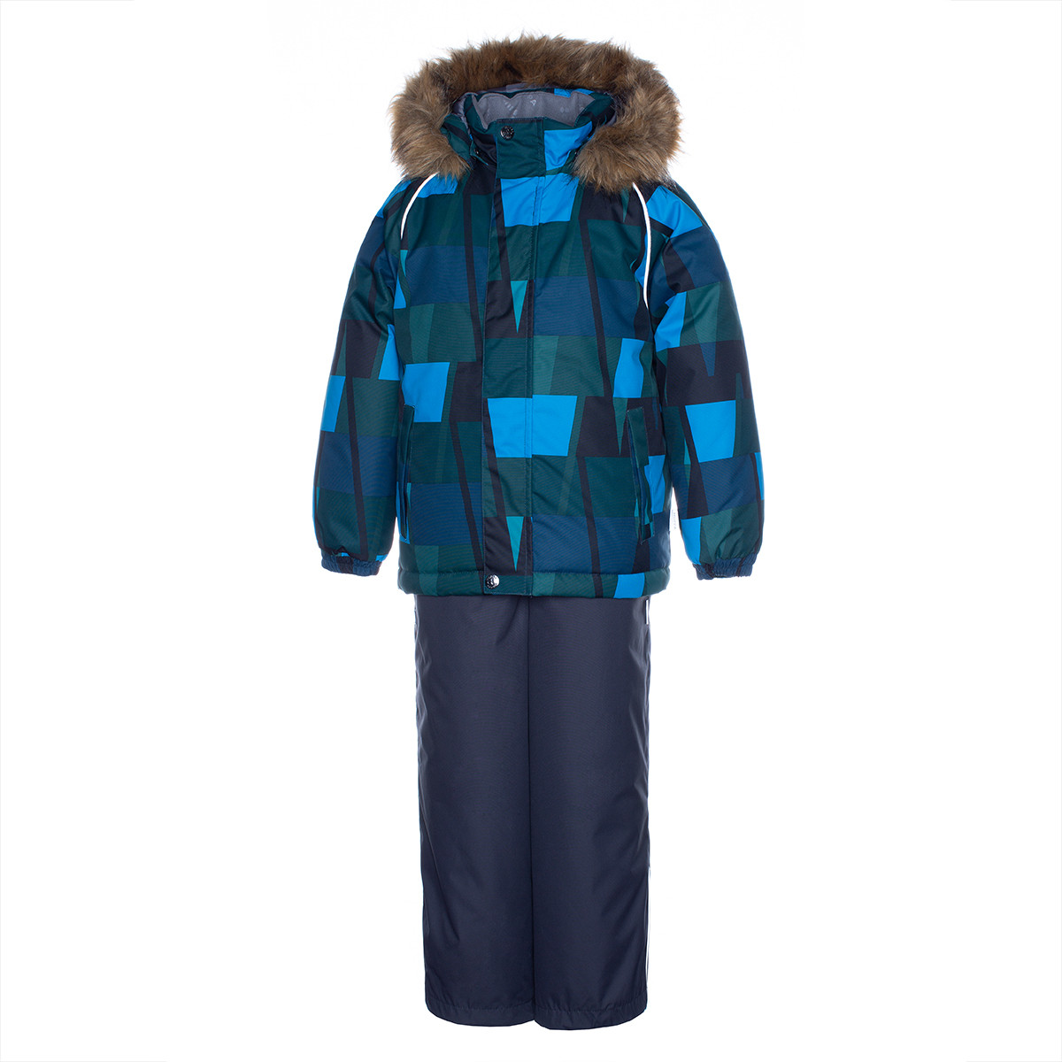 Комплект Зимней Одежды Huppa Winter Бирюз-зеленый с Принтом/тем-серый ...