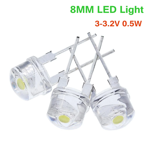 Светодиод LED 8мм (белый) 3.0-3.2V (ID#1749111311), цена: 10 ₴, купить ...