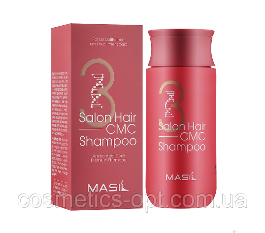 Інтенсивно відновлює шампунь з амінокислотами Masil 3 Hair Salon CMC Shampoo Travel Kit, 150 мл