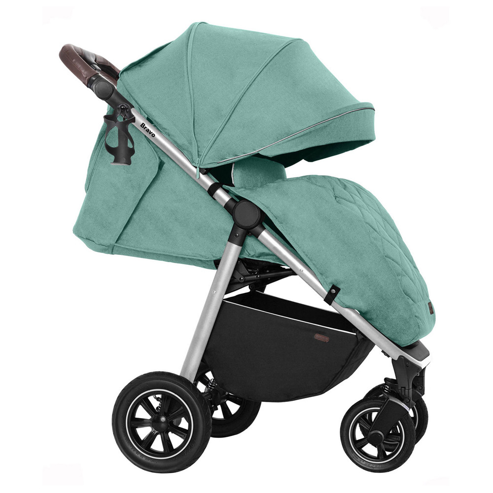 Carrello Bravo Air Детская прогулочная коляска с надувными колесами CRL-5512 Basil Green Бирюзовый - фото 3 - id-p1749109704