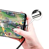 Ігровий андроїд-спід андроїд 90 градусів кабель-індикатор Baseus Sharp Bird Micro USB швидке заряджання 1 метр, фото 3