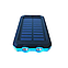 Портативний зарядний пристрій на сонячній батареї 20000 мА з ліхтариком, фото 2