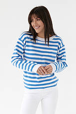 Зелений светр жіночий у смужку, фото 5