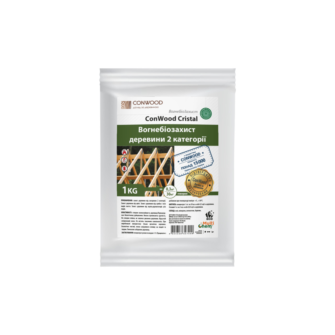 Консервант деревини ConWood Cristal Premium зелений, 1 кг