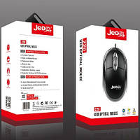 Миша дротова Jedel 220 wired USB Black для комп'ютера мишка оптична Міні