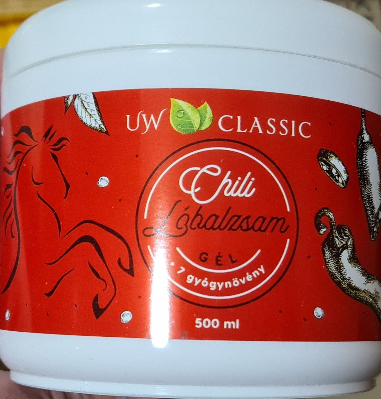 Кінська мазь з перцем конская мазь 500 мл UW, фото 1