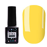 Гель-лак Kira Nails №023 (солнечно-желтый, эмаль), 6 мл