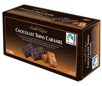 Шоколадные конфеты с начинкой карамель с солью Maitre Truffout Chocolate Thins Caramel 200 г Австрия