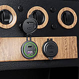 Автомобільна зарядка USB QC 3.0 + PD Type-C 45W адаптер з кнопкою в прикурювач, фото 3