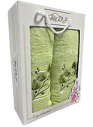 Подарунковий набір рушників Cattleya Туреччина Салатовий