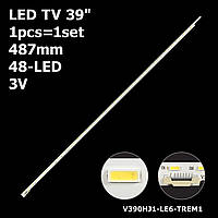 LED подсветка TV 39" 48-led 487mm V390HJ1-LE6-TREM1 C420E06E01A L390H101EA-C002 1шт.