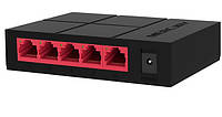 Комутатор Mercury SG105M 5 портів Ethernet 10/100 Мбіт / 1000 Мбіт / сек, BOX Q200
