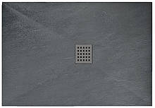 Душовий Піддон REA ROCK 80x100x3,5 Сірий REA-K4582