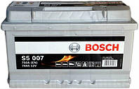 Аккумулятор автомобильный Bosch Silver S5 74Ah 750A S5007 P+( правый плюс) 0092S50070 (574402075)4 047 023 4