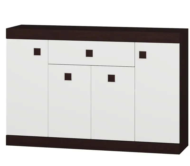 Великий комод Соната 7 ЕВЕРЕСТ Венге темний + Білий (140х38х93.5 см), фото 1