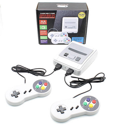 Игровая приставка для телевизора Dendy Mini SFC 620 игр Детская ретро ...