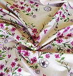 Котон бенгалін принт квітковий розовий, фото 5