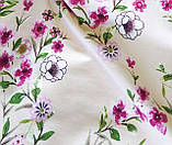 Котон бенгалін принт квітковий розовий, фото 2
