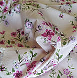 Котон бенгалін принт квітковий розовий, фото 6