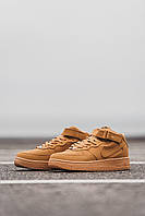 Кроссовки, кеды отличное качество Nike Air Force 1 Biege Mid Размер 41