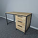 Письмовий стіл "Loft" з масиву ясена на 3 шухляди, фото 2