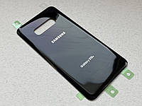 Galaxy S10e Prism Black задняя стеклянная крышка чёрного цвета для ремонта