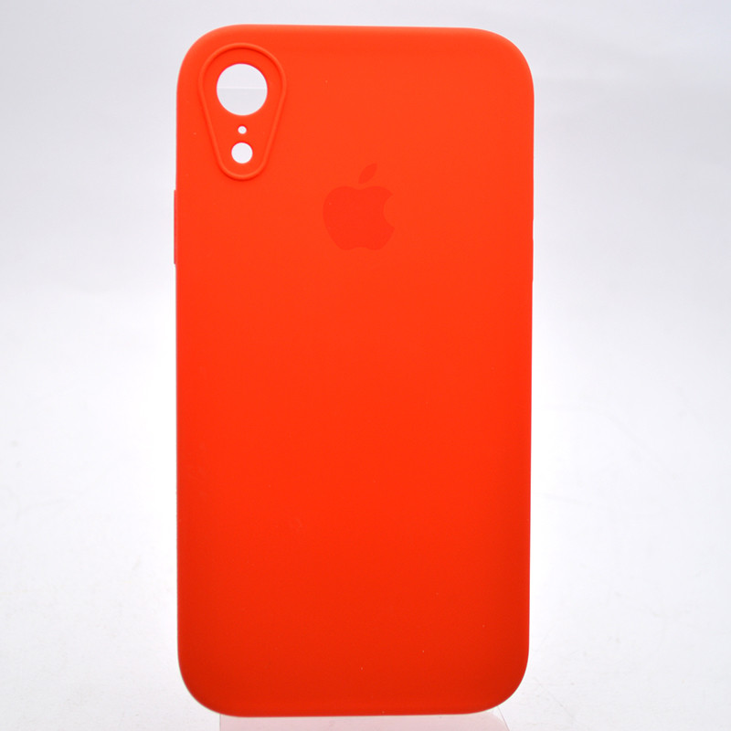 Чохол силіконовий з квадратними бортами Silicone case Full Square для iPhone Xr Red Червоний, фото 1