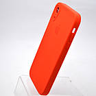 Чохол силіконовий з квадратними бортами Silicone case Full Square для iPhone Xr Red Червоний, фото 3