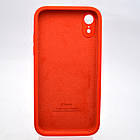 Чохол силіконовий з квадратними бортами Silicone case Full Square для iPhone Xr Red Червоний, фото 4