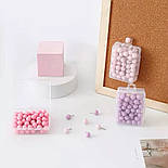 Набір круглих рожевих кнопок, фото 3