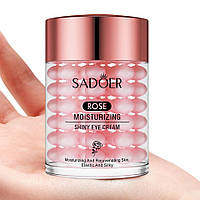 Крем зволожувальний для шкіри біля очей з екстрактом троянди Rose Moisturizing Shiny Eye Cream SADOER, 60 г