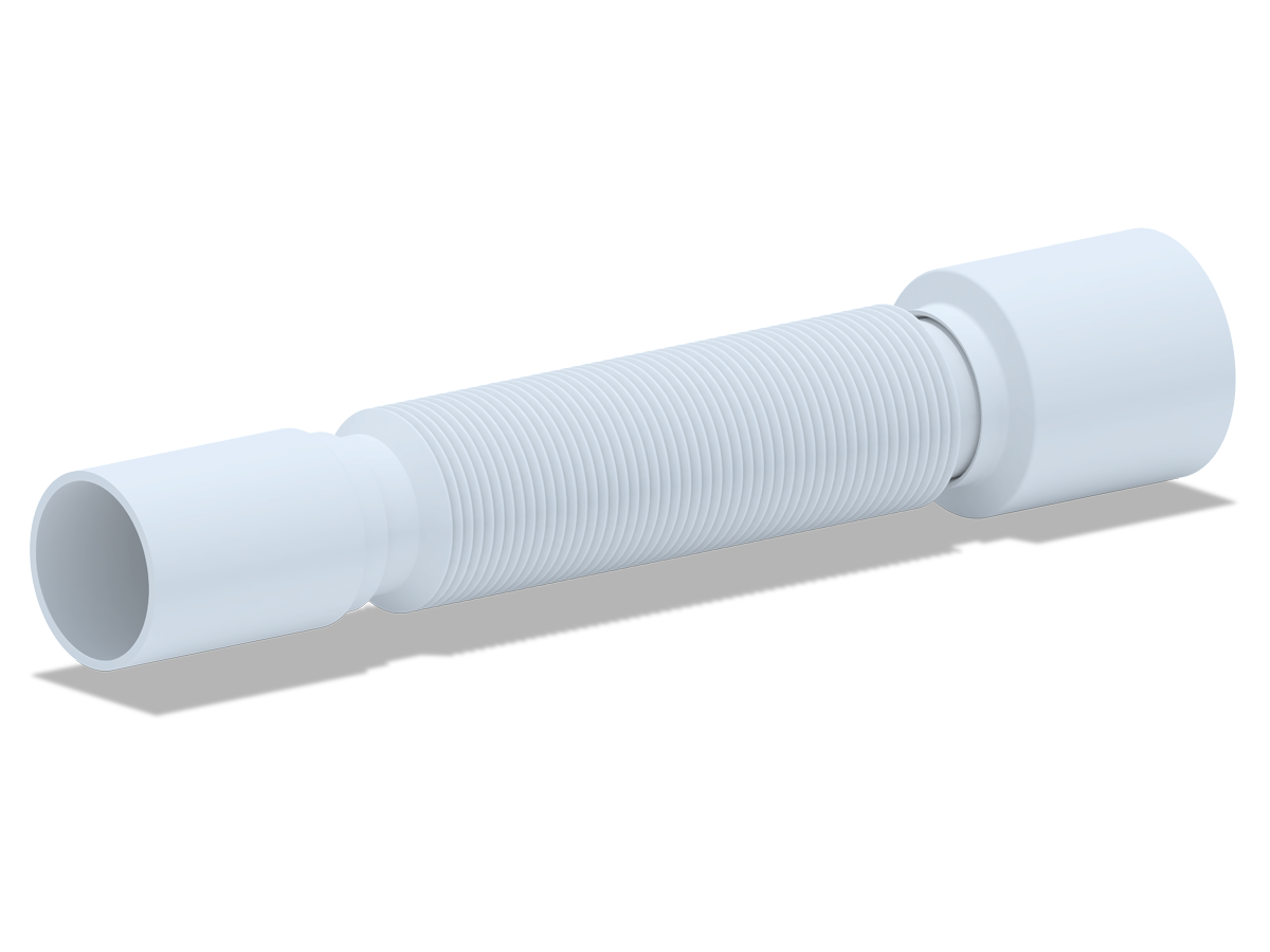 Гнучка труба ANI-plast K435, 40 x 50 - 375 (225-415 мм)