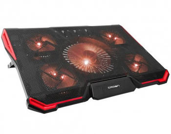 Підставка охолоджуюча для ноутбука до 19" Crown CMLS-K330 червона